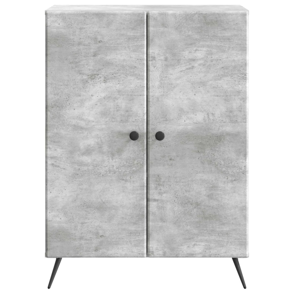 Credenza Grigio Cemento 66 x 34,5 x 90 cm Legno ingegnerizzato