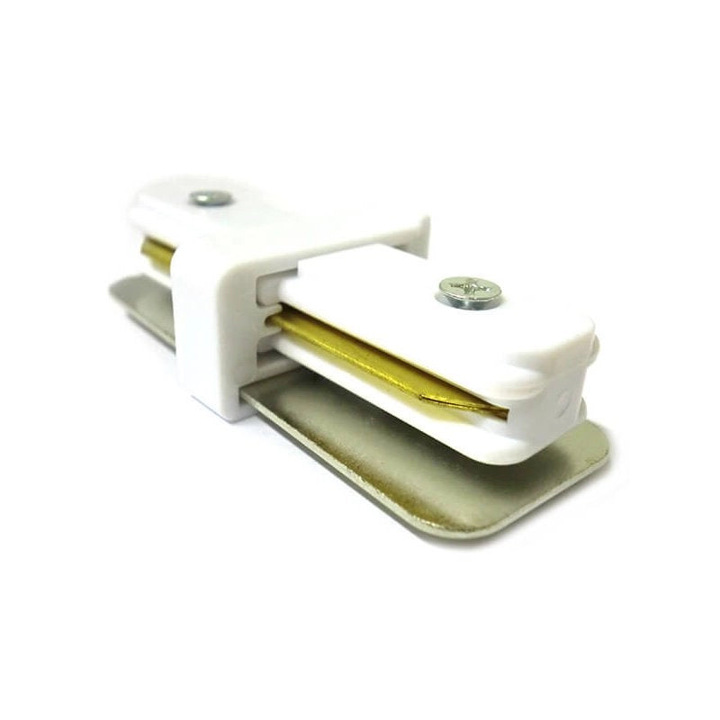 Giunto Lineare a I Connettore Per Binario Illuminazione Faretti Led Modello I Colore Bianco Per Mono Fase