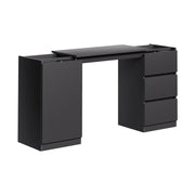 Cassettiera con funzione scrivania Varino Nero 80 x 75.5 cm estensibile Vicco