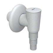 SIFONE AD INNESTO IN ABS PER LAVATRICE/LAVASTOVIGLIE CON PLACCA BIANCA MODELLO STYLING Ø32   BONOMINI S.R.L.