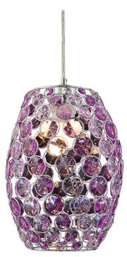 Lampada a sospensione Candellux Corn cristallo cromo Ø20