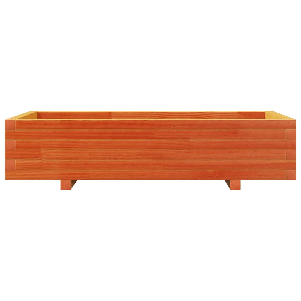 Fioriera Giardino Marrone Cera 110x60x26,5 cm Legno di Pino 847350
