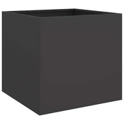 Fioriera | Cassetta per fiori | Vaso Nera 42x40x39 cm in Acciaio