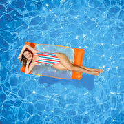 Trade Shop - Amaca Materassino Gonfiabile Galleggiante Relax Mare Piscina Fondo A Rete -