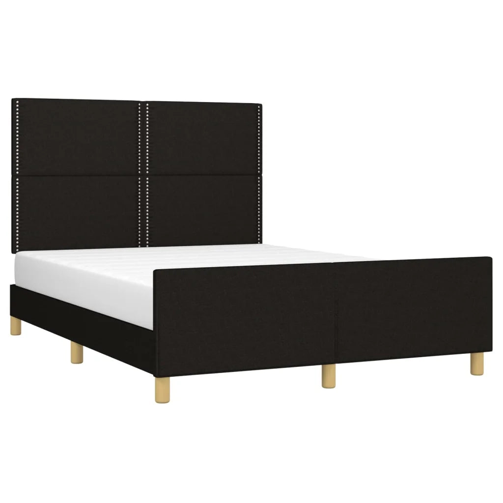 Giroletto senza Materasso Nero 140x190 cm in Tessuto 3124970
