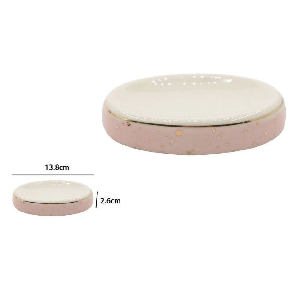 Trade Shop - Piattino Per Sapone Ceramica Portasaponetta Moderno Accessori Arredo Bagno 79971 -