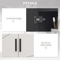 Mobile Sotto Lavabo Bagno per Piedistallo 60x30x60 cm in Legno Truciolare Grigio