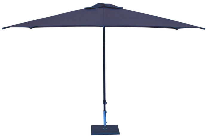 Ombrellone da Giardino 3x2 m Palo Ø38 mm in Alluminio Tessuto Poliestere Trend Antracite