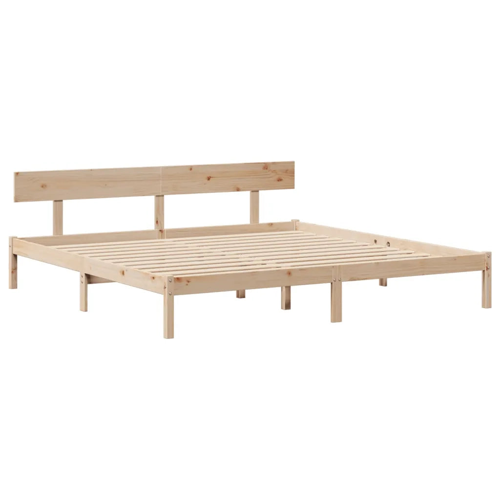 Letto senza Materasso 200x200 cm in Legno Massello di Pino 3305808