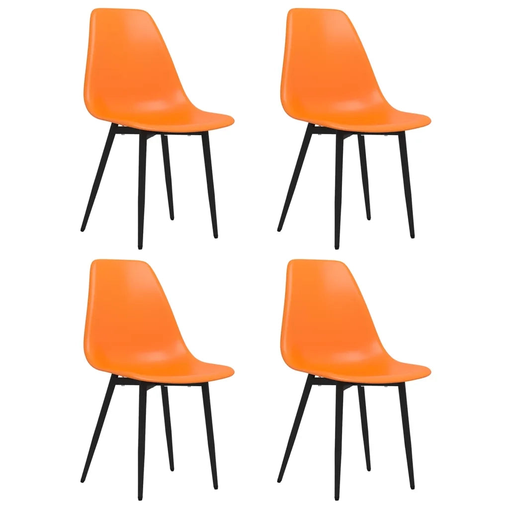 Sedie da Pranzo 4 pz Arancioni in PP cod mxl 23976