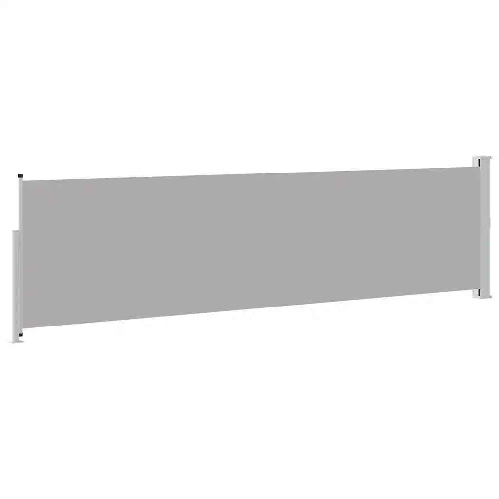 Tenda da Sole | Tenda laterale Retrattile per Patio 140x500 cm Grigia
