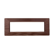 Placca Plastica Serie Starlight 7P Colore Bronzo Satinato Compatibile Con Vimar Plana