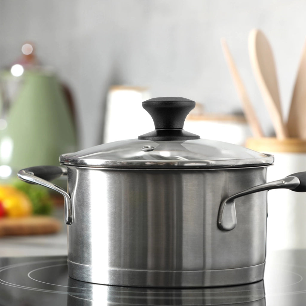 Coperchio in vetro KADAX da 16 cm, universale, resistente al calore, per pentole e padelle.