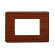 Placca Slim Sottile 3P Serie Moon Colore Radica Compatibile Con Bticino Axolute Air