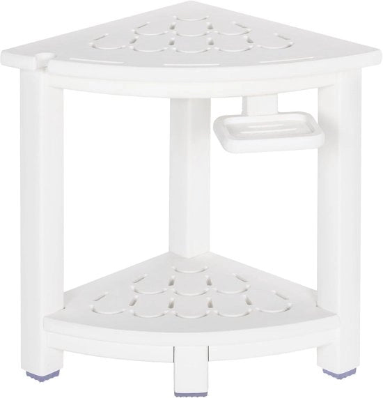 Sedia per doccia in HDPE, design moderno, 2 strati, con cuscinetti antiscivolo e piedi, idonea per docce interne, ergonomica e impermeabile