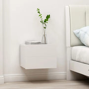 Comodini 2 pz Bianchi 40x30x30 cm in Legno Multistrato 801054