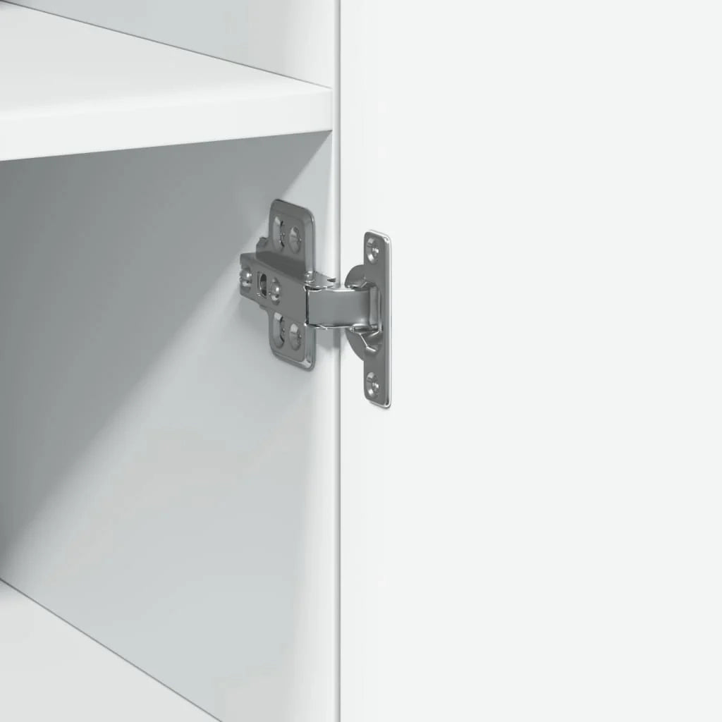 Buffet credenza cassettiera mobiletto mobile contenitore organizer cucina soggiorno salotto alto 45 x 42,5 x 185 cm legno ingegnerizzato bianco 02_0032457