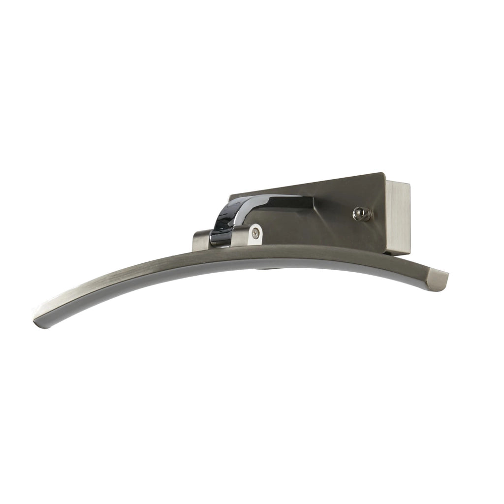 Santorini Picture Light - Argento satinato e cromo lucido