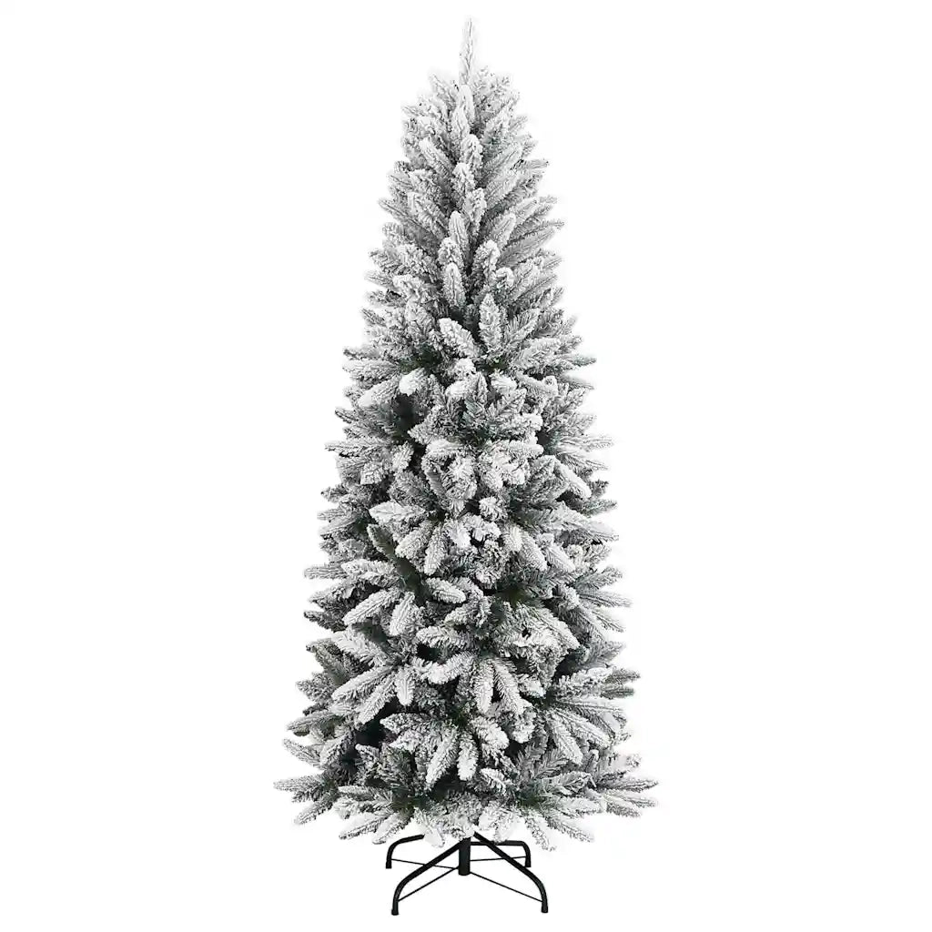 Albero di Natale Artificiale con Neve Floccata 120 cm PVC e PE cod mxl 21921