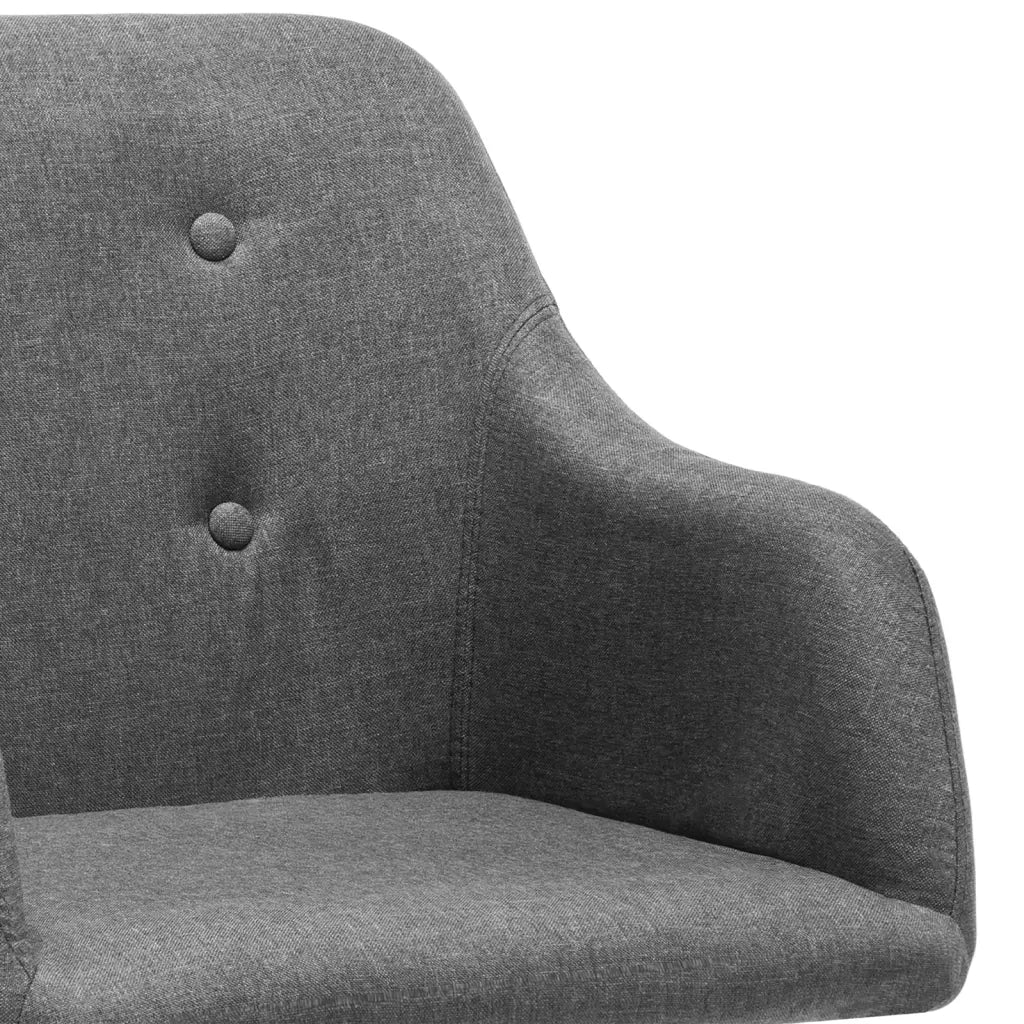 Sedia a Dondolo Grigio Chiaro in Tessuto cod mxl 37203