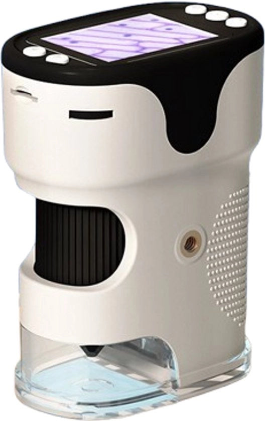 Microscopio per bambini - 1000X microscopio digitale portatile per bambini - display da 2,0" - ricaricabile - con diaset - mini-zoom ottico, regalo educativo per bambini dai 4 ai 12 anni