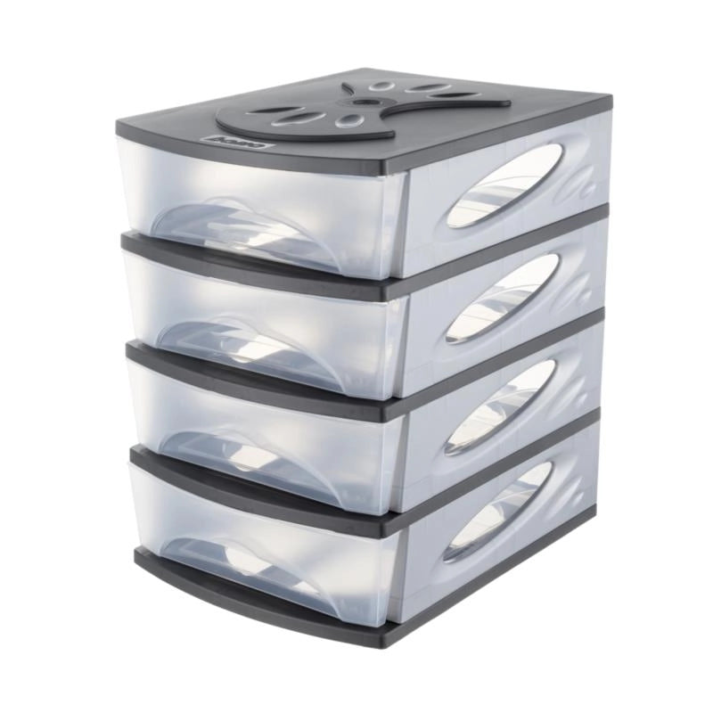CASSETTIERA MEDYA BOX 4 26X35XH39CM ANTRACITE
