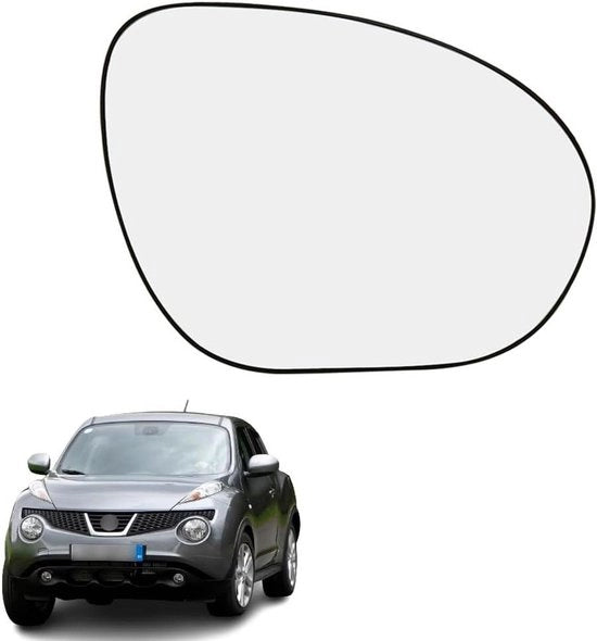 Componento di sostituzione per specchio in vetro speciale per Nissan Juke 2010-2014 con riscaldamento e regolazione elettrica.