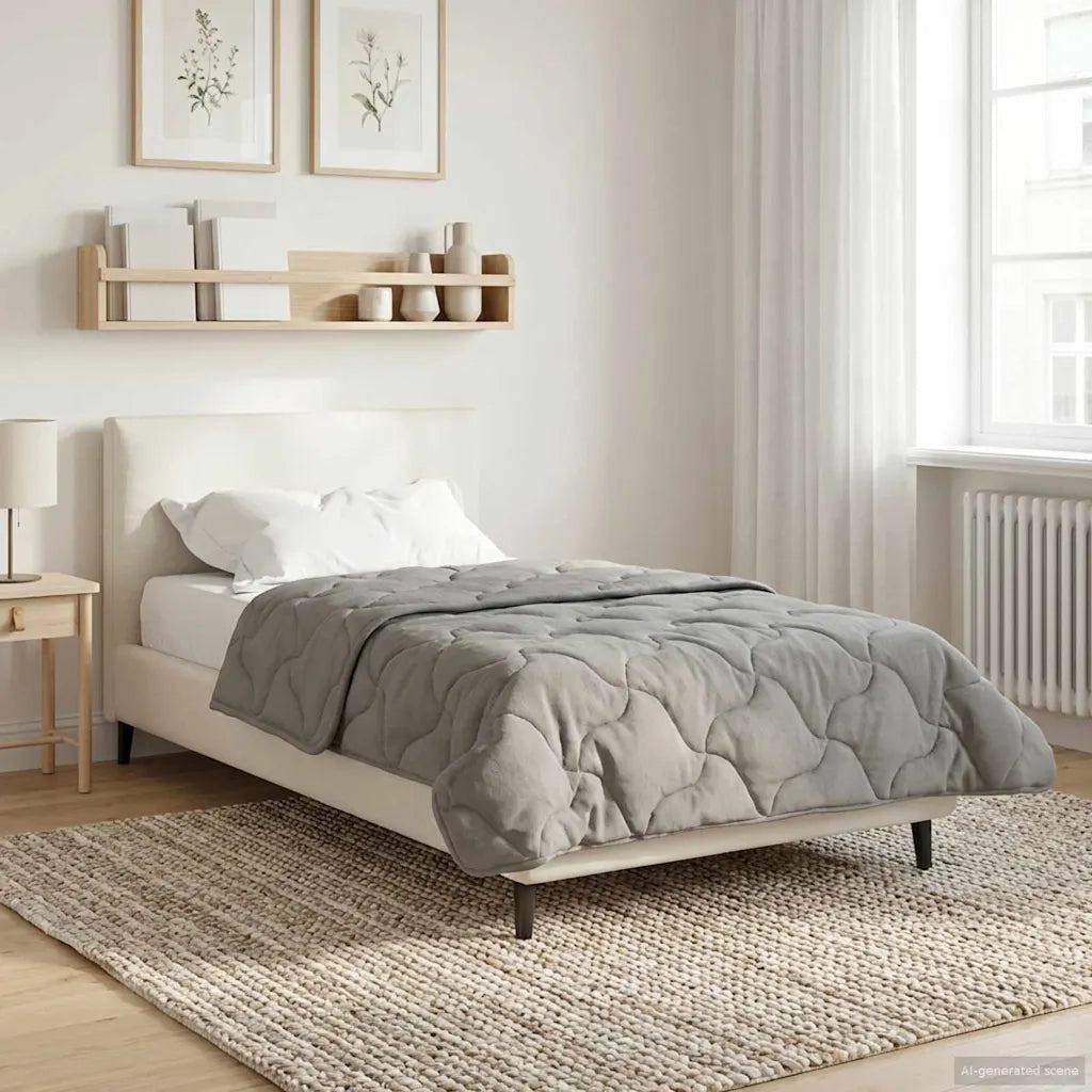 Duvet Estivo Trapuntato Grigio chiaro 155 x 200 cm 42026171