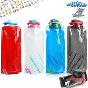 Zak da 4 pezzi - portatile - impermeabile - con cerniera - riutilizzabile - 700 ml - per escursioni - avventura - viaggi - unisex - adulti