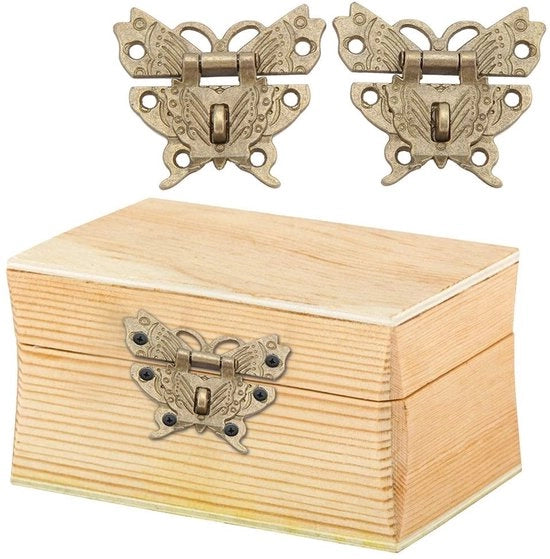 Chiusura Decorativa - Farfalla Vintage - per Legno