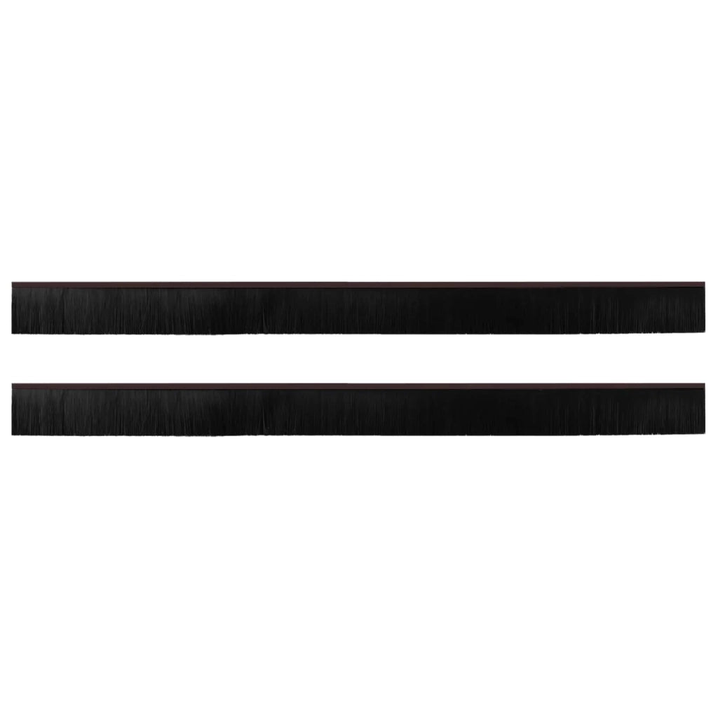 Spazzole per porte autoadesive 2 pz Marrone 100 cm CFW9016671