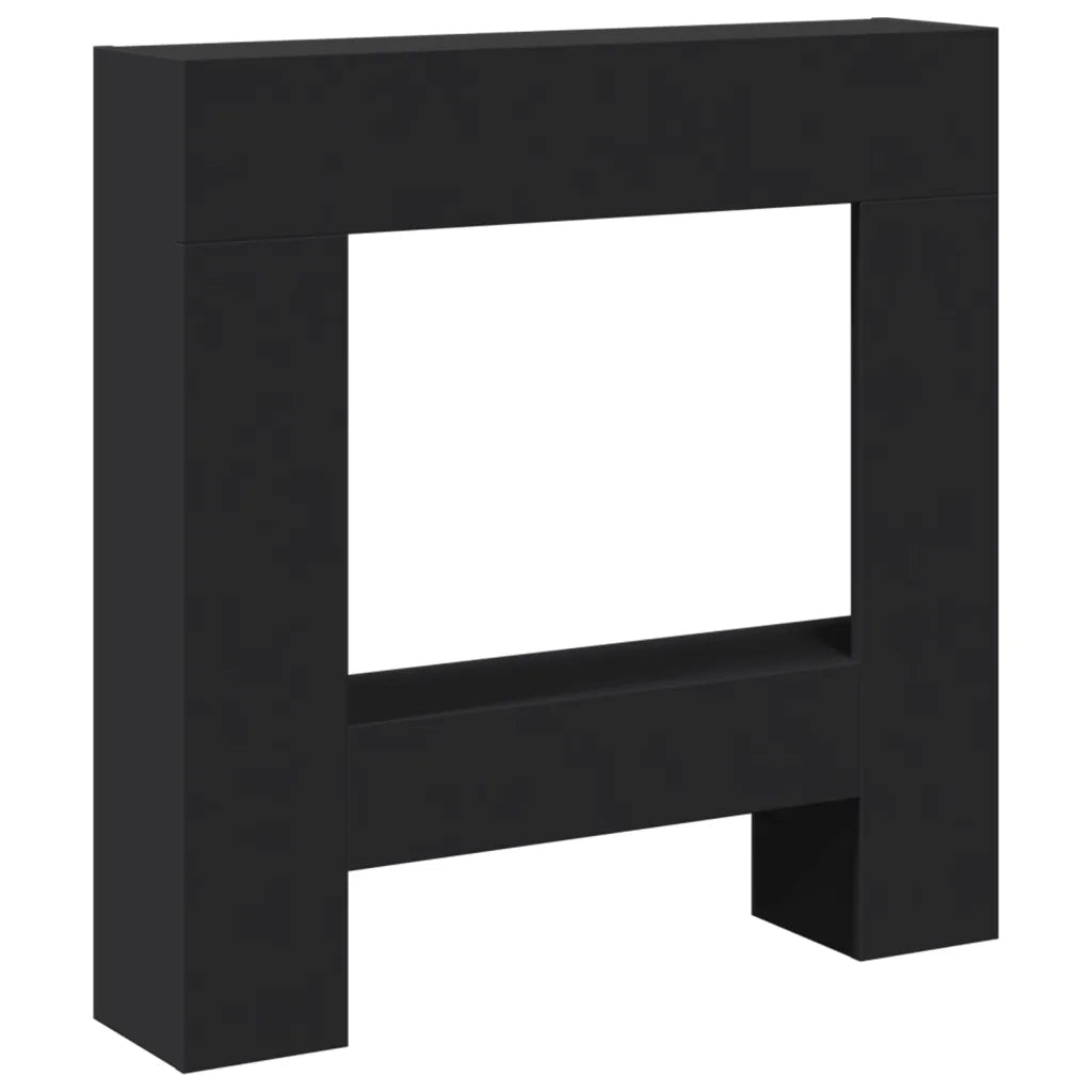 Cornice per Camino Nera 81x18x82 cm in Truciolato CFW5276673