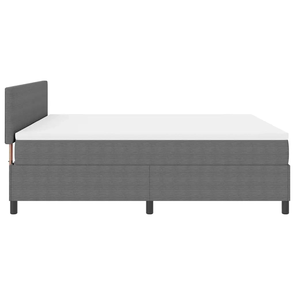 Letto a Sorgente LED Grigio chiaro e bianco 180 x 200 cm 3337611