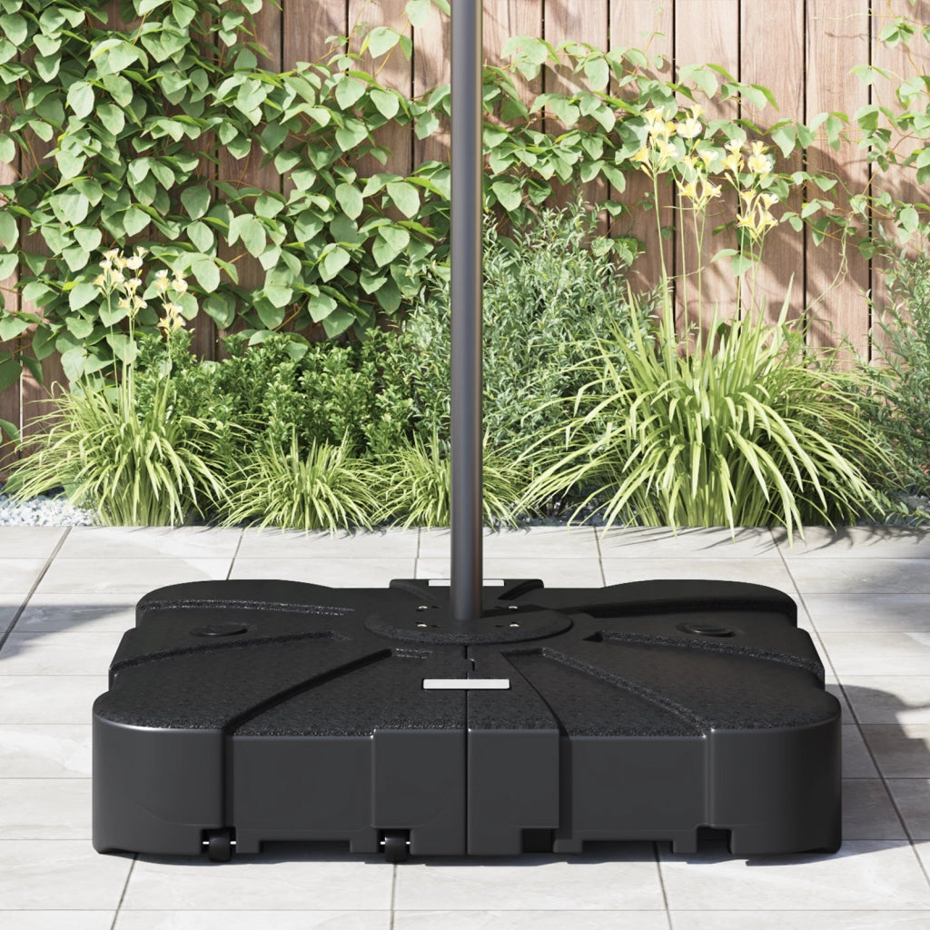 Set Base Parasol a Sbalzo in 2 Pezzi - 150kg Sabbia o 113kg Acqua
