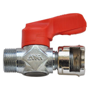 RUBINETTO DI LINEA CON DADO FRESATO '13/A' AIR/12 - 3/8M- 5 pezzi  - ANI