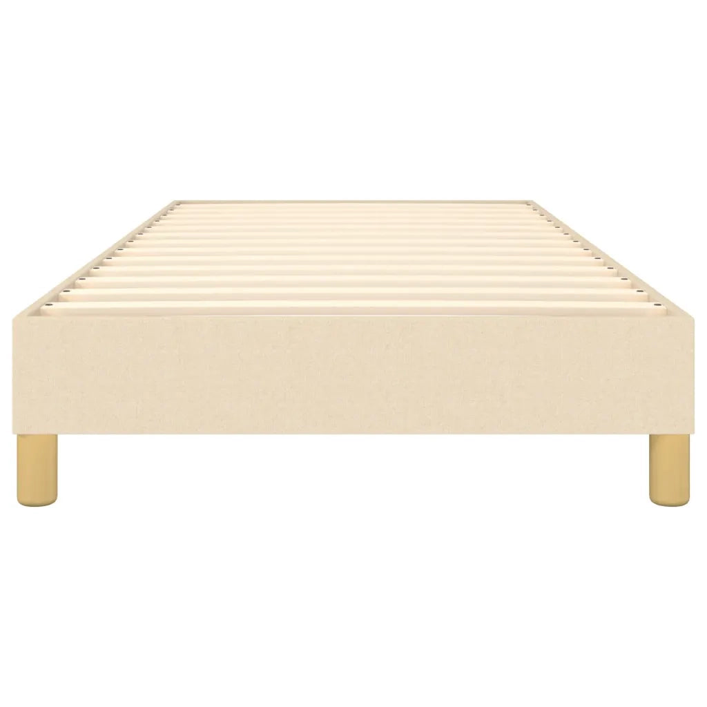 Struttura Letto a Rete a Molle Crema 100x200 cm in Tessuto 3120595
