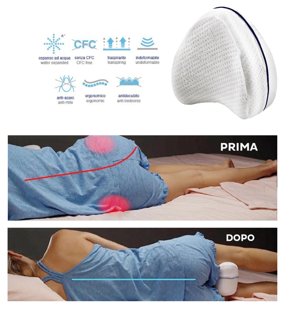 4 Cuscini Riposa Gambe Ortopedico in Memory Foam Dormidea Leg Pillow