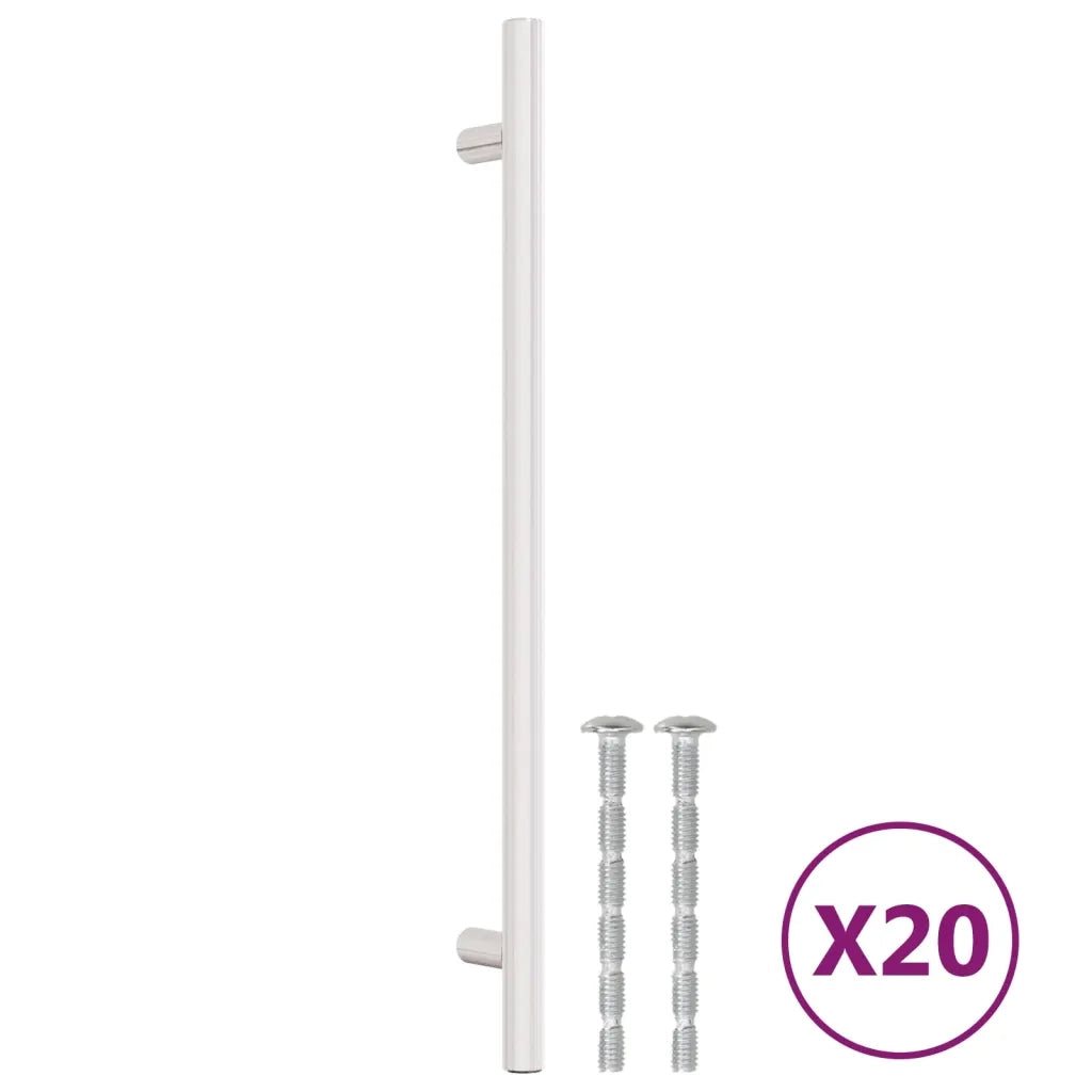 Maniglie per Mobili 20 pz Argento 224 mm in Acciaio Inox 3203592