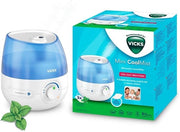 Mini Bagnatura a Nebulosa Ultrasuona - Regolabile Umidità - Serbatoio 18 l - Per Camera da Letto Ufficio Culla fino a 15 m² - Funzionamento Silenzioso - Con Pads di Profumazione con Olii Essenziali - VUL525