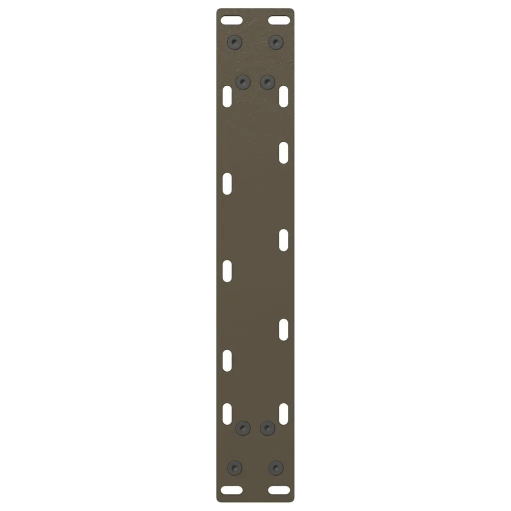 Gambe per tavolo consolle a forma di U 2 pz in acciaio naturale 28x(72-73) cm 4013171
