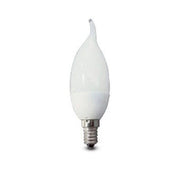 Trade Shop - Lampada Lampadina Led 4w Watt E14 Luce Bianca Calda Fredda Fiamma In Ceramica - -bianco Freddo      -