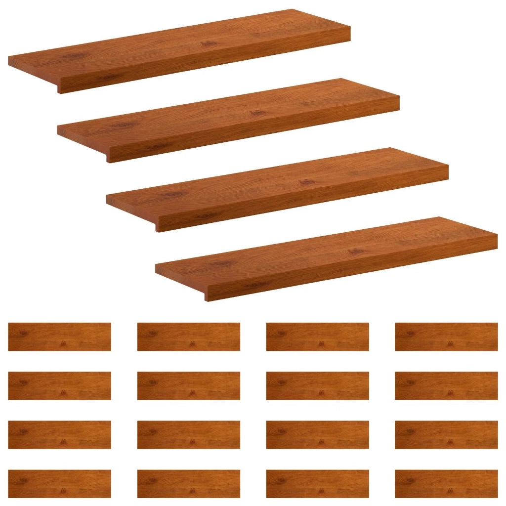 Gradini per Scale 20 pz 100 x 30 x 2 cm Marrone 3449522