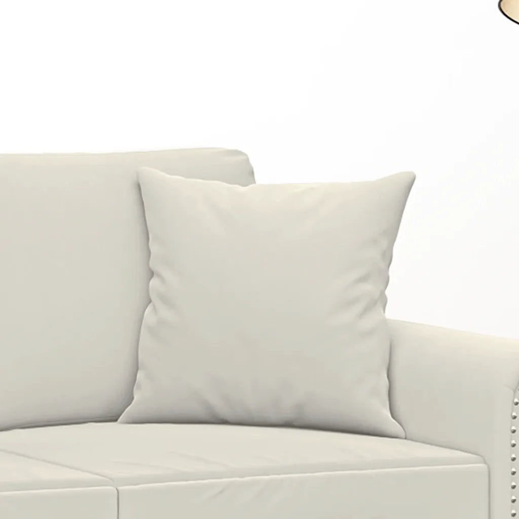 Cuscini Decorativi 2 pz Crema 40x40 cm in Velluto 349493
