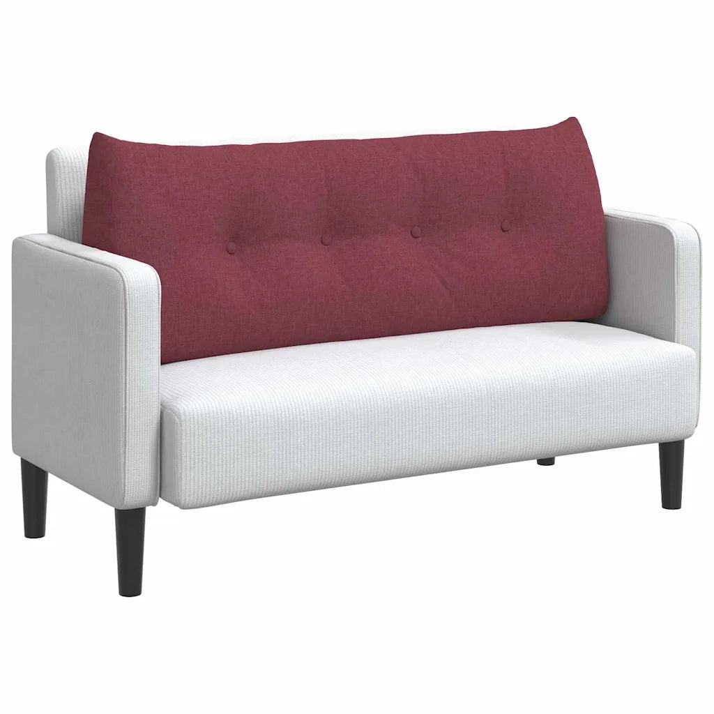 Cuscino per Schiena | Cuscino dorsale Rosso Vino 120 x 24 x 50 cm Tessuto