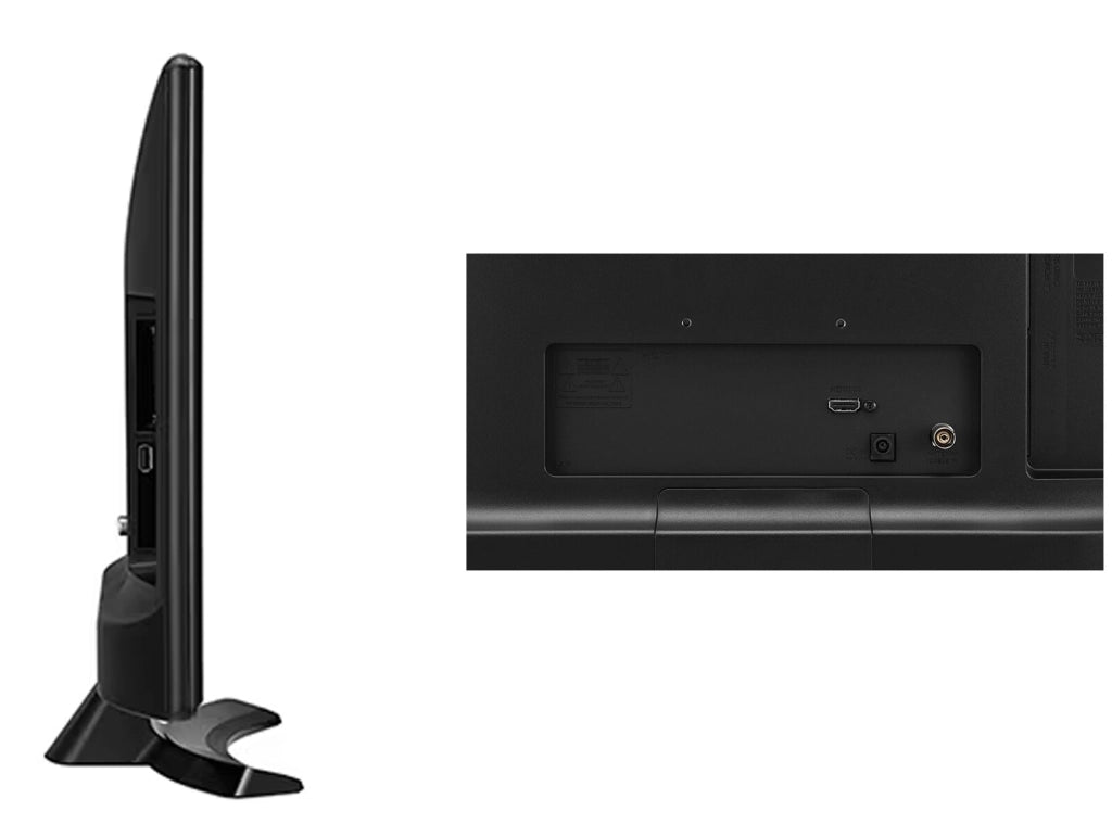 Monitor TV LG 24MT49VF LED da 24" HD Ready Sintonizzatore Digitale Terrestre T2 HEVC Integrato per Computer Gaming o CCTV Privo di Accessori - Usato