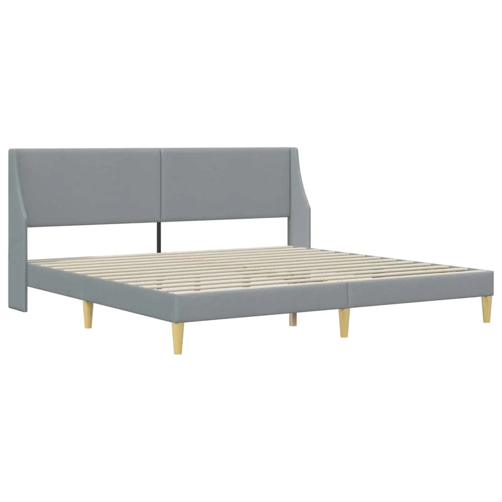 Struttura letto con materasso Grigio chiaro 200 x 200 cm 3414754