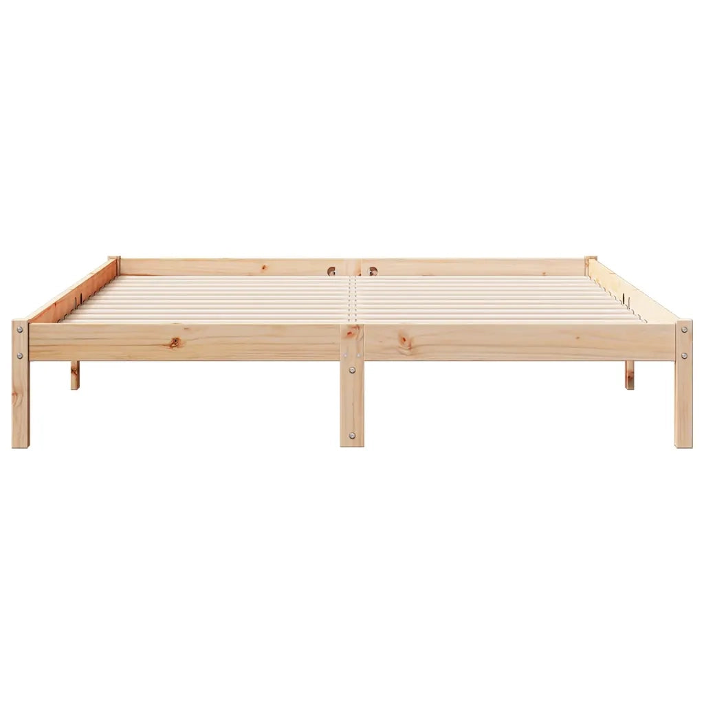 Letto Extra Lungo senza Materasso 160x220 cm in Legno di Pino