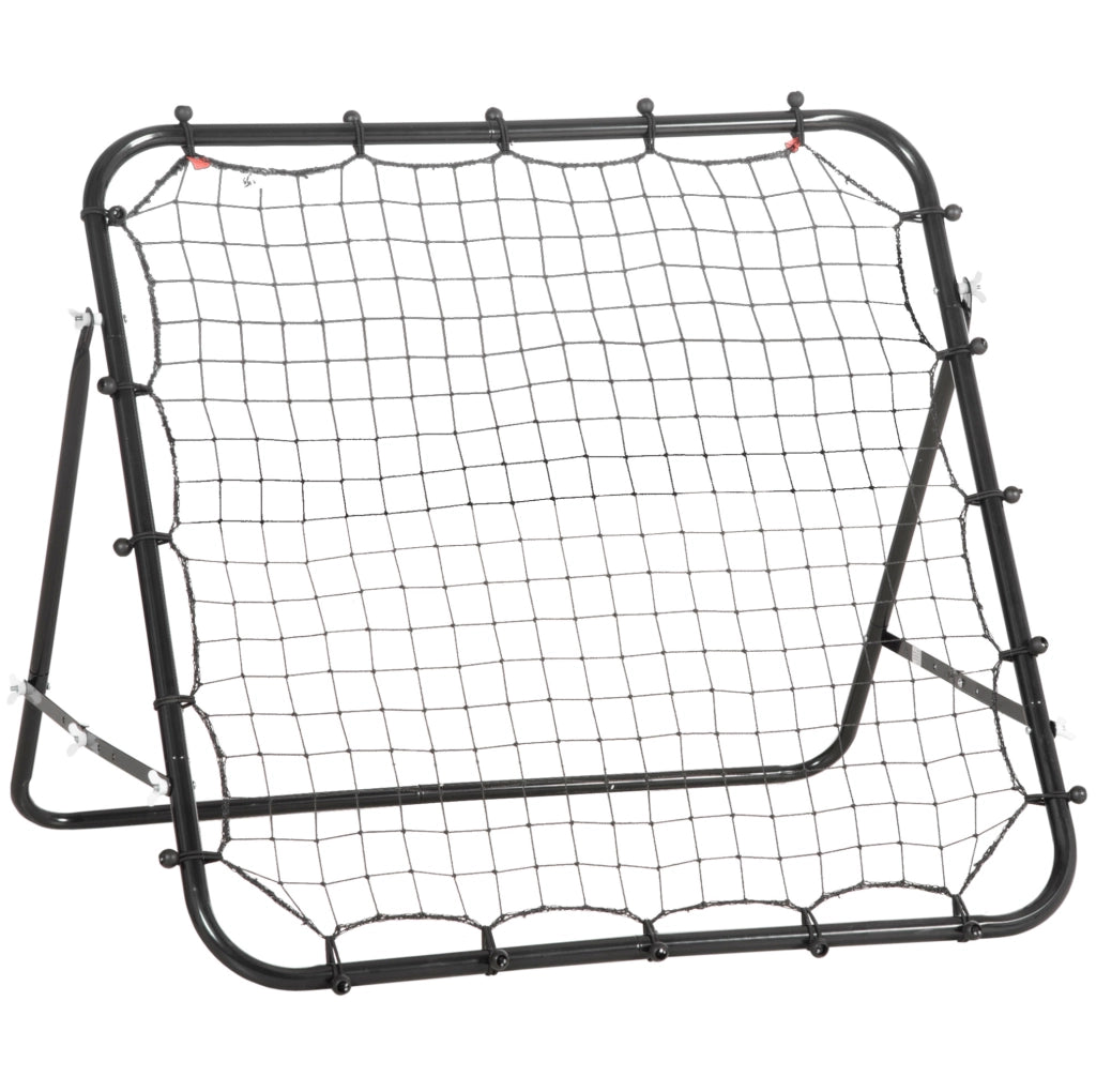 Rete Rebounder Sportiva Pieghevole Nera 96x80x96 cm