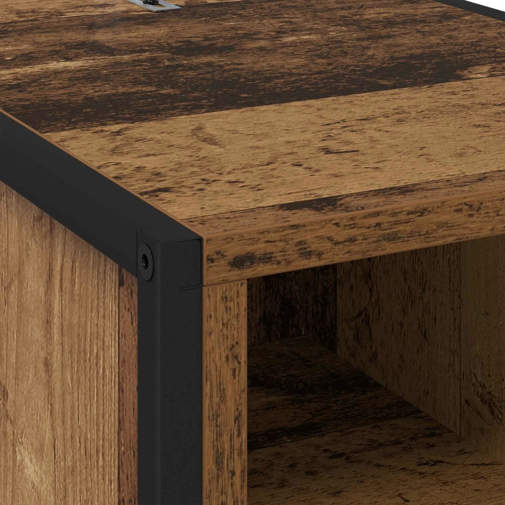 Comodino-Tavolino da notte Legno vecchio 39,5 x 30 x 50 cm Legno multistrato 507582