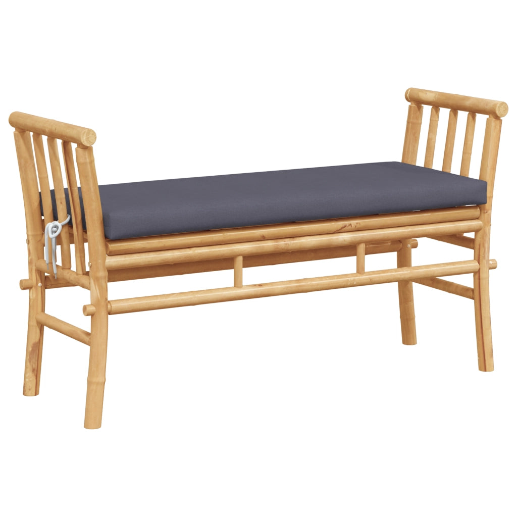 Panchina da giardino con cuscino da 110 cm in bambÃ¹
